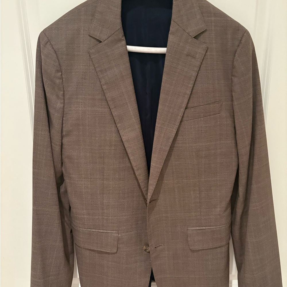 Bonobos Jetsetter Stretch Italian Wool Suit Jacket & Pant, Glen Brown